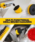 Dope 22 Piece Drill Brush Attachment Kit With Scrub Pads Sponges Buffing Pads Wax Applicator Pads cleaning tub wheel