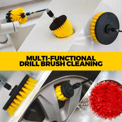 Dope 22 Piece Drill Brush Attachment Kit With Scrub Pads Sponges Buffing Pads Wax Applicator Pads cleaning tub wheel