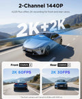 A229 Plus Dual Dash Cam Front And Rear With STARVIS 2 Sensors HDR 2 Channel 1440P Front And 1440P Rear Video 5GHz WiFi