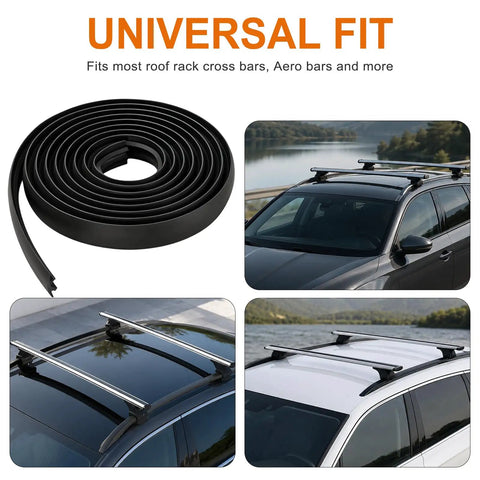 Stop That Highway Howl With Universal Roof Rack Crossbar Rubber Strip Insert that fits most roof rack cross bars.