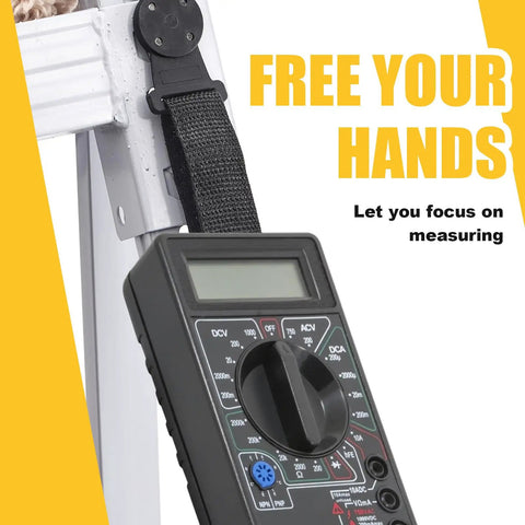 Two Sets Magnetic Hanging Strap Kit For Multimeters And Instruments With Durable Reusable Magnets Fits Most Models in use
