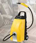 Multi-Purpose High Temp Steam Cleaner With 3.5L Tank And Ozone Function for deep cleaning car seats, light yellow design.