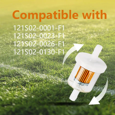 Pack Of 2 Universal Forty Micron Inline Fuel Filter One Quarter Inch For Briggs And Stratton Kawasaki Kohler Husqvarna