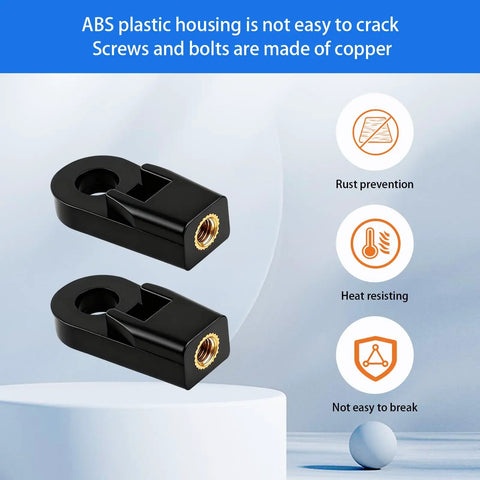 Suzuki Outboard Throttle And Shift Control Box Cable End Connectors, ABS copper fittings, 2-pack, details of rust prevention and durability.