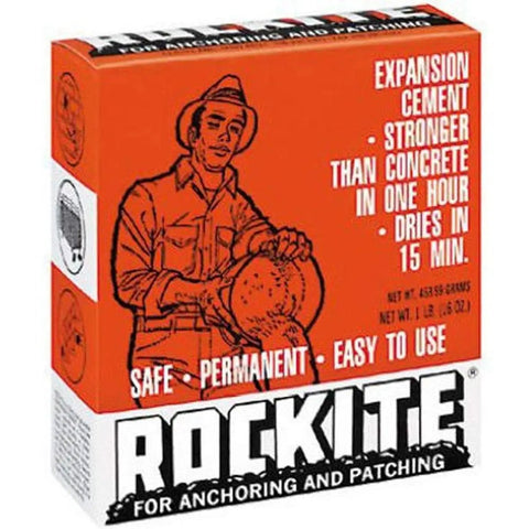 Rockite Expansion Cement 15 Minute Set, 1 Pound Quick-Setting Concrete For Repairs, Hardware Fixes, And Patching Small Gaps