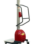 Heavy Duty Electric Lift Work Positioner Truck With 330 Lbs Capacity And 59 Inch Platform Rise For Easy Maintenance, steel construction.