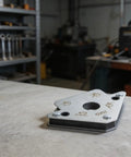 Heavy Duty Magnetic Welding Positioner With Adjustable 45 Degree Angle Holds Up To 75 Kilos secure steel construction on worktable.