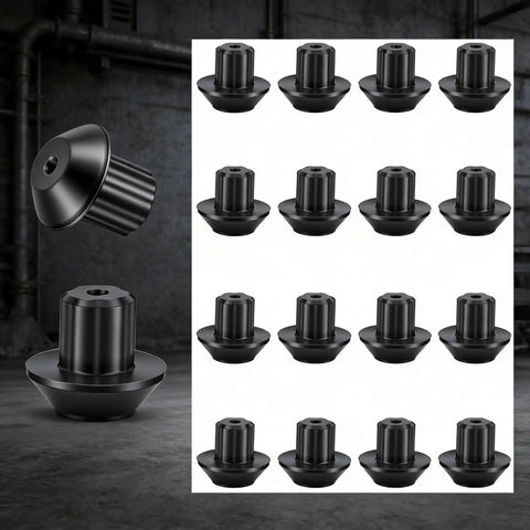 16 Piece Stove Grate Rubber Feet Set 5304475129 Replacement for Gas Ranges, Cushioned Silicone Bumpers Display