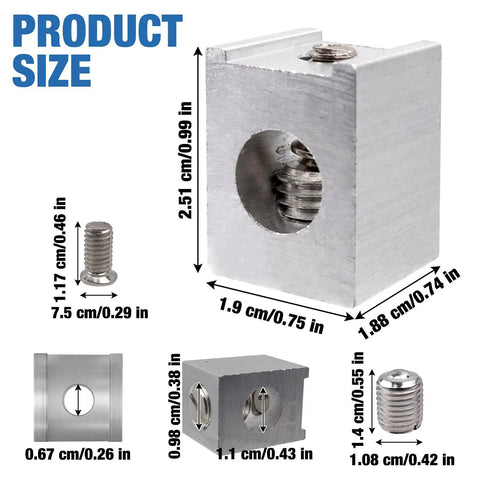 Four Piece Neutral Lug Kit With 4-2/0 Aluminum Ground Lugs product dimensions and components display