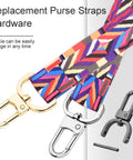 6 Pack Super Slick 1 Inch Detachable Snap Hooks With Swivel Clasp And Screwdriver Heavy Duty Build for purse straps.