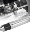 Pro Grade MT2 Carbide Tipped Half Notched Dead Center For Woodturning And Lathe Work Built Tough For CNC Machines with sharp tip.