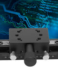 Linear Stage Aluminum Alloy Precision Sliding Platform for Optical Instruments and Measuring Devices, Silent Dovetail Travel Stage HC30 A80, Pro Grade Build for Semiconductor Manufacturing and Industrial Equipment, black aluminum linear stage with micrometer knob