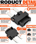 High Output Eight Pack Multi Function Diode Set Delivers Tight Voltage Regulation And Rock Solid Agm Support For General Motors Trucks Replaces 12182137, featuring a dual-blade mini diode in compact design.
