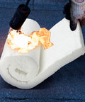 Front view of white ceramic fiber insulation roll, 2 in thick x 16 in x 48 in, high-temperature forge/kiln insulation