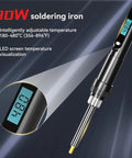 80W soldering iron from Heat Set Insert Tool Kit With 80W Soldering Iron 220 Brass Inserts And Heat Set Tips M2 To M8 for 3D printed parts.