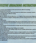 Effective broaching instructions for MT3 Rotary Broach Tool Holder Kit With ER16 Adapter And 7 Hex Imperial Broaches.