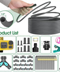 Drip Irrigation Kit With Smart Water Timer For Garden Yard And Greenhouse, 98 Feet Half Inch Hose, 20 Adjustable Copper Nozzles