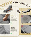 Comparison of Ultra Comfy All Weather Outdoor Chaise Lounge Cushion Waterproof 74.4 Inch Long vs competitor cushions.