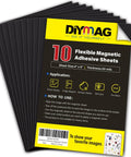 Magnetic Adhesive Sheets Pack 4x6 Inches 10 Cuttable Magnet Sheets With Sticky Backing For Crafts Photos Classroom Decor Planning And Organization