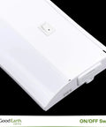 Close-up of 24 Inch LED Under Cabinet Light Bar No Fuss Direct Wire Dimmable and Linkable Super Bright Kitchen Counter Lighting