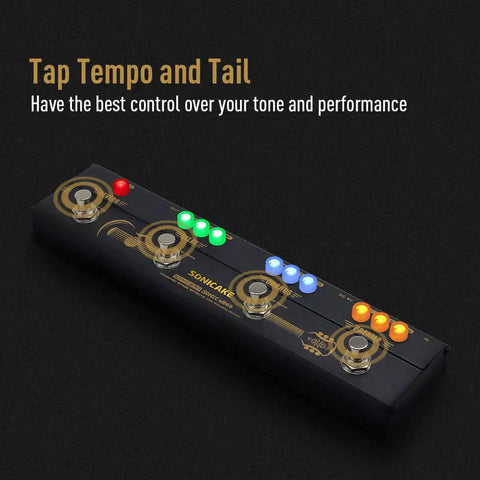 Acoustic Guitar Pedal Multi Effects With Analog Preamp And 2 Band EQ Warm Natural Tone Chorus Delay Reverb XLR Output