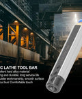 Hard Alloy CNC Lathe Tool Bar For Boring Internal Grooving And Turning Pro Grade Tool Holder with industrial background.