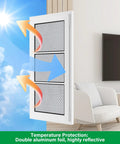 Window Insulation Roll 48In By 20Ft Reflective Heat Shield Bubble Film With Double Sided Aluminum Foil Insulation For Weatherproof Windows Garage Doors RVs Basements Beat The Heat All Year Round For Winter And Summer Comfort installed on a window