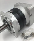 Beefy NEMA 34 Planetary Gearbox with 20 to 1 Gear Head Reducer for CNC Machines, 14mm Input Shaft and 20mm Output Shaft, 86mm Flange