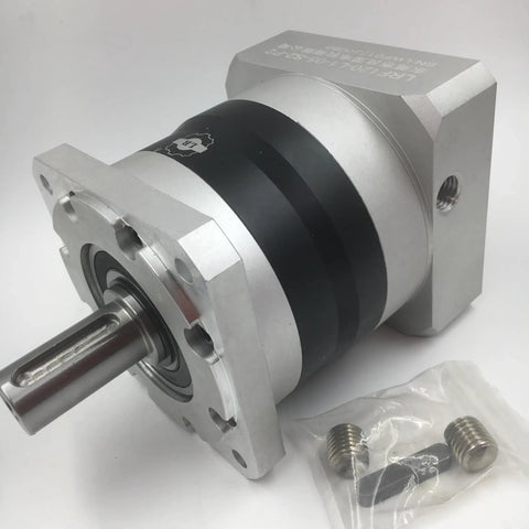 Beefy NEMA 34 Planetary Gearbox with 20 to 1 Gear Head Reducer for CNC Machines, 14mm Input Shaft and 20mm Output Shaft, 86mm Flange