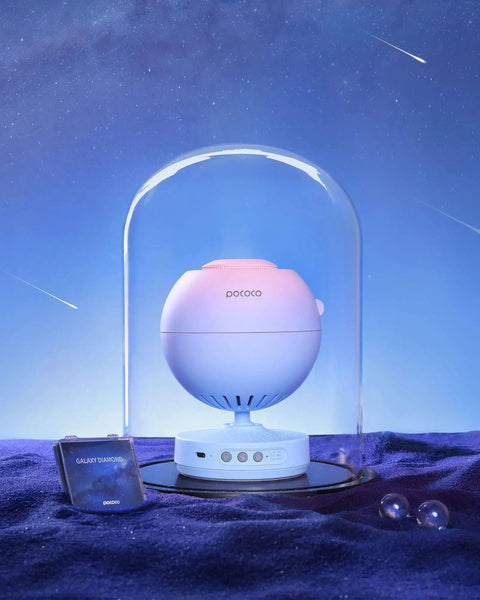 Galaxy Star Projector For Bedroom With Replaceable Optical Film Discs, Home Planetarium Night Light Projector with dome cover