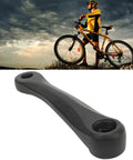 Lightweight 140mm Aluminum Diamond Hole Bike Crank Arm For Mid Drive EBikes Beefy Torque Durable Mountain Bike Crankset Replacement Part Easy Install Today, black side view