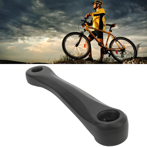 Lightweight 140mm Aluminum Diamond Hole Bike Crank Arm For Mid Drive EBikes Beefy Torque Durable Mountain Bike Crankset Replacement Part Easy Install Today, black side view