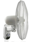 Side view of Two Pack 16 Inch Oscillating Wall Mounted Fans With 90 Degree Wide Oscillation Quiet Operation And Three Speed Settings