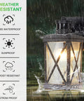 2 Pack Outdoor Wall Lanterns With Motion Sensor And Dusk To Dawn, Matte Black Sconces With Clear Glass, weather resistant