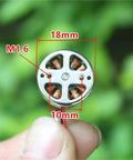 18mm Micro 3-Phase Brushless Motor 2750KV for FPV drones shown with dimensions and winding details.