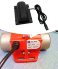 R2838 Vibration Motor 24V showing closeup of orange unit and black power supply, used for farming, massage, and livestock care