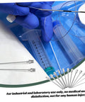 Top Tier Stainless Steel Luer Lock Dispensing Needles 12 Pack Blunt Tip Syringe Tips For Glue Ink And Adhesive 2.40 Inch Slick Flow Kit For Garage And Lab Runs with syringes and blunt tips.