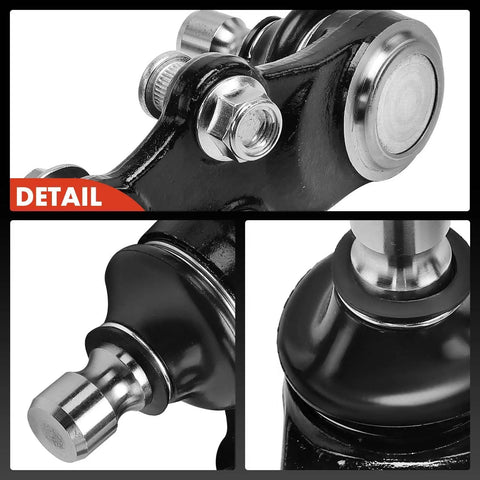 Front Lower Ball Joint For Hyundai And Kia Replacement Fits Sonata 2011 2014 Tucson 2010 2013 2015 2017 FCEV And Kia Sportage 2011 2013 Non Sport Suspension Durable Steel Construction Easy Install detail of steel joint and boot