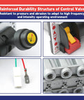 K90 PTO Hoist Control Valve With Switch And Brighter Light For Dump Trucks, Air Shift, Push To Connect Fittings overview