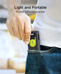 Person placing Bluetooth 5.0 2D Barcode Scanner With 2.4Ghz USB Adapter For Paper And Screen Barcodes in pocket