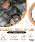 Product advantage of Leak Proof Oil Drain Plug Gasket Kit With Copper And Aluminum Crush Washers 100 Piece Set for vehicles