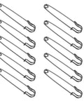 Premium Heavy Duty Safety Pins And Weatherproof Retro Brooches Perfect For Jackets Hats And Industrial Projects With Precision Opening Mechanism To Keep Everything Secure Anywhere - set of large steel safety pins.