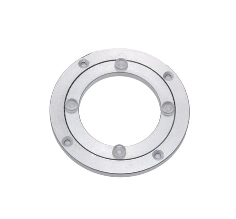 Heavy Duty Aluminum Lazy Susan Turntable Bearing Swivel Plate For Dining Tables 4 Inch 120mm Diameter 8mm Thick 20kg Load Capacity