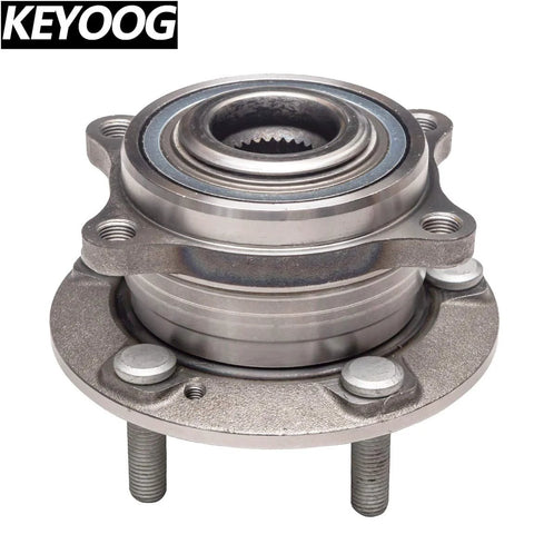 2 Pack Front Wheel Hub Bearing Assembly 513266 And 513256 5 Lug Fit Hyundai Santa Fe Kia Sorento Replacement front view