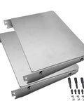 Top Shelf Folding Extension Tables For 13 Inch Thickness Planer Rock Solid Infeed Outfeed Support Kits Dw735 Compatible, stainless steel tables with hardware.