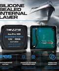 Heavy Duty Dual Battery Isolator Kit 300 Amp With 1000 Amp Peak Voltage Sensitive Relay VSR For 12 Volt Systems front view