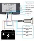 Digital Tachometer With Blue LED Display, 4 Digit RPM Speed Meter For Motors, Hall Proximity Switch NPN Sensor, 12 To 24V DC, High Accuracy 0.1 Percent, No Nonsense Readouts, Ideal For Conveyor Belts And Industrial Machinery wiring diagram with hall switch and battery
