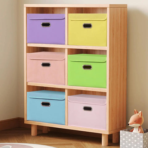 Premium Pink Fabric Storage Cubes Featuring Reinforced Stainless Steel Handles And Secure Cover Lids For Killer Closet Setup and Super Collapsible Foldable Nursery Bins To Organize Your Space Like A Pro on shelf.