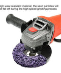 Poly Strip Grinding Disc For Angle Grinders 100 115 125mm Rust Removal And Surface Polishing One Piece Pack in use