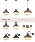 One Light Semi Flush Mount Outdoor Ceiling Light In Oil Rubbed Bronze Finish Vintage Industrial Farmhouse Style Fixture for hallways and porches with coordinating pendant and wall lamp options.